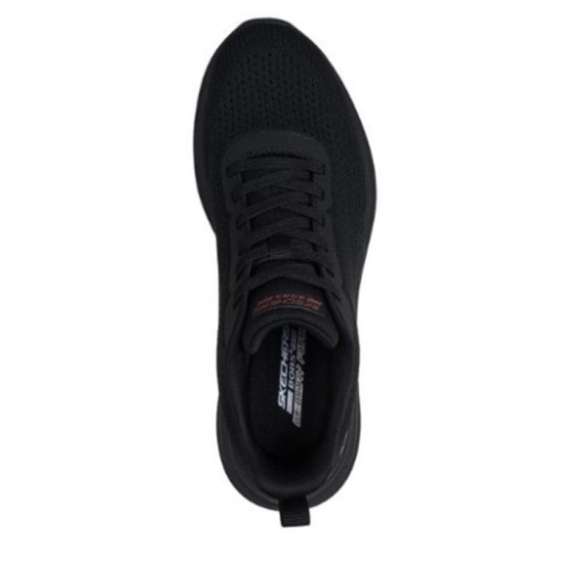 Skechers Textured Engineered Knit Lace Up (118155 BBK)