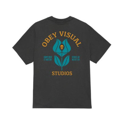 OBEY VISUAL STUDIOS FLOWER TEE (165264387 VBL) OBEY VISUAL STUDIOS FLOWER TEE (165264387 VBL)