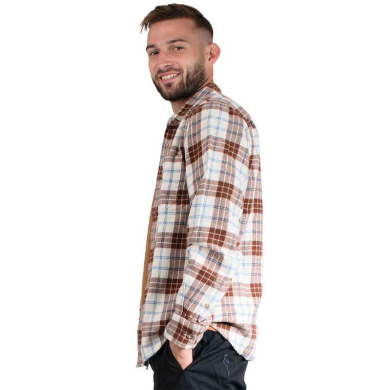 OBEY ARNOLD WOVEN LS (181200348 UNBLEACHED MULTI)