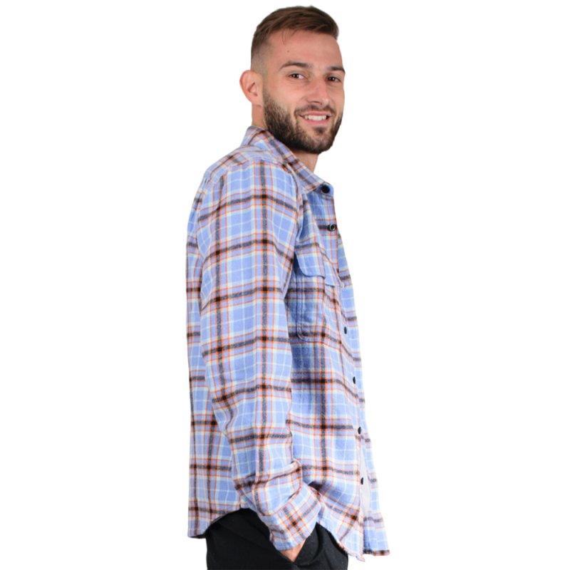 OBEY COLE WOVEN LS (181200349 DIGITAL VIOLET MULTI)
