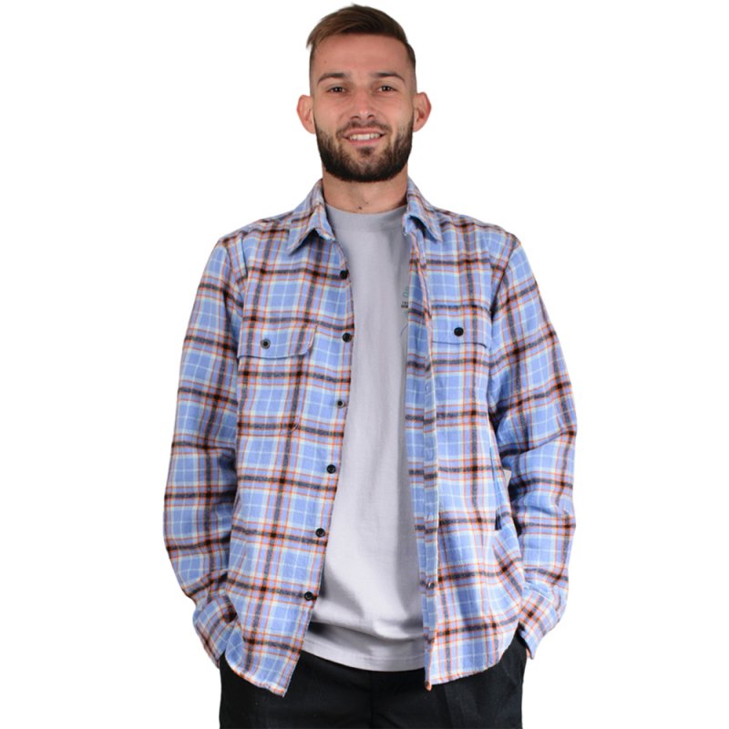 OBEY COLE WOVEN LS (181200349 DIGITAL VIOLET MULTI)