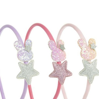 SIENA Headband with star and glitter bunny (201107239 0)