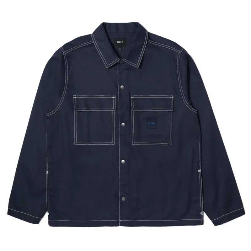 HUF MASON SHACKET (BU00212 NAVY)