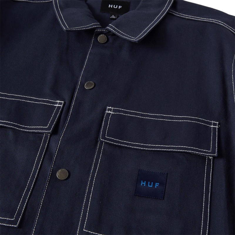 HUF MASON SHACKET (BU00212 NAVY)