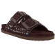Colors of California TWO BUCKLE SANDAL WITH STUDS (HC.BIOW05N MOKA)