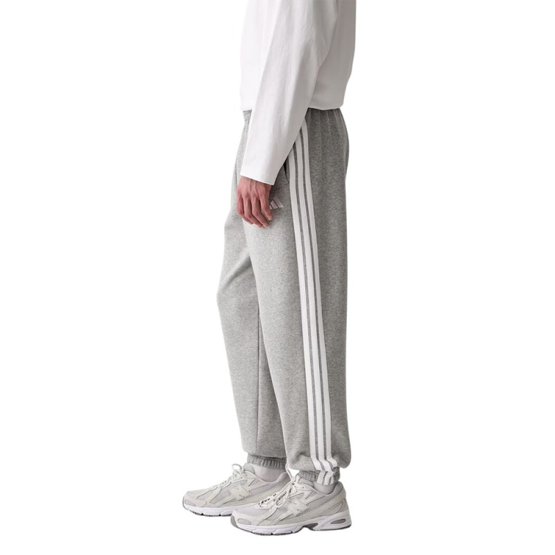 Adidas Essentials 3-Stripes Fleece Tapered Cuffed Pants (KY4127)