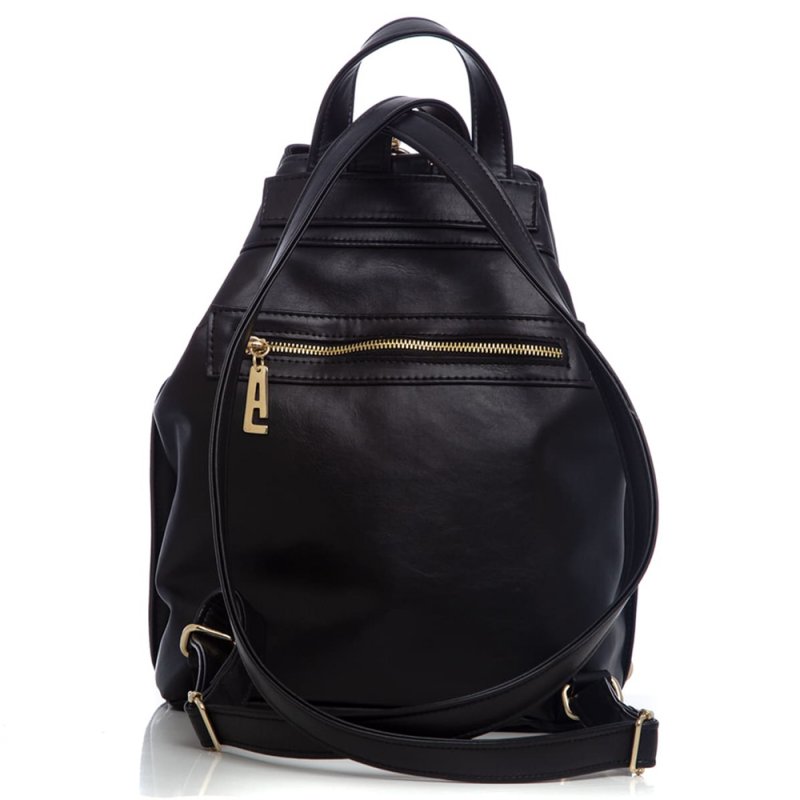 Elena Athanasiou Black n' Metal Backpack (EA-001 Black-Gold)