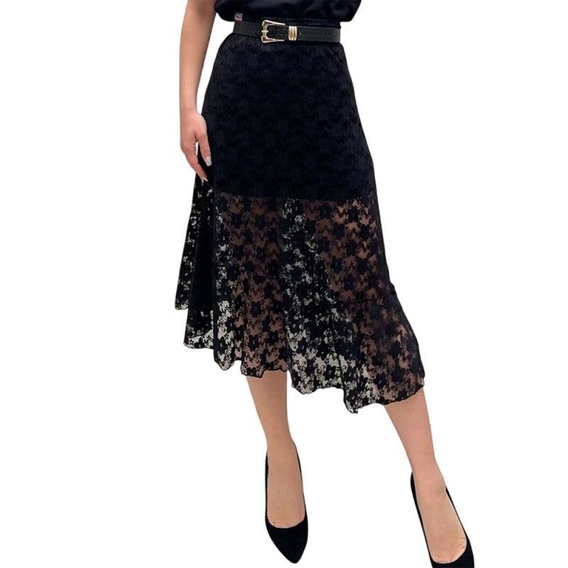 Peace and Chaos LACEFLOWER MAXI SKIRT (S25314A TYPOS)