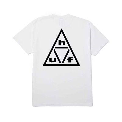 HUF TRIPLE TRIANGLE SS TEE (TS02759 WHBLK)