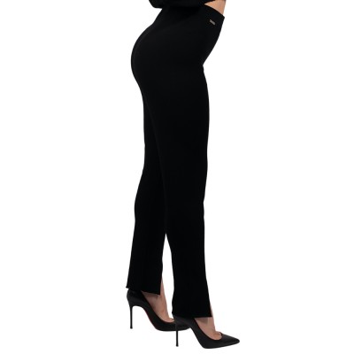 Combos Knitwear ΠΑΝΤΕΛΟΝΙ ΜΕ ΣΚΙΣΙΜΑΤΑ (W4PLTR0032 BLACK)