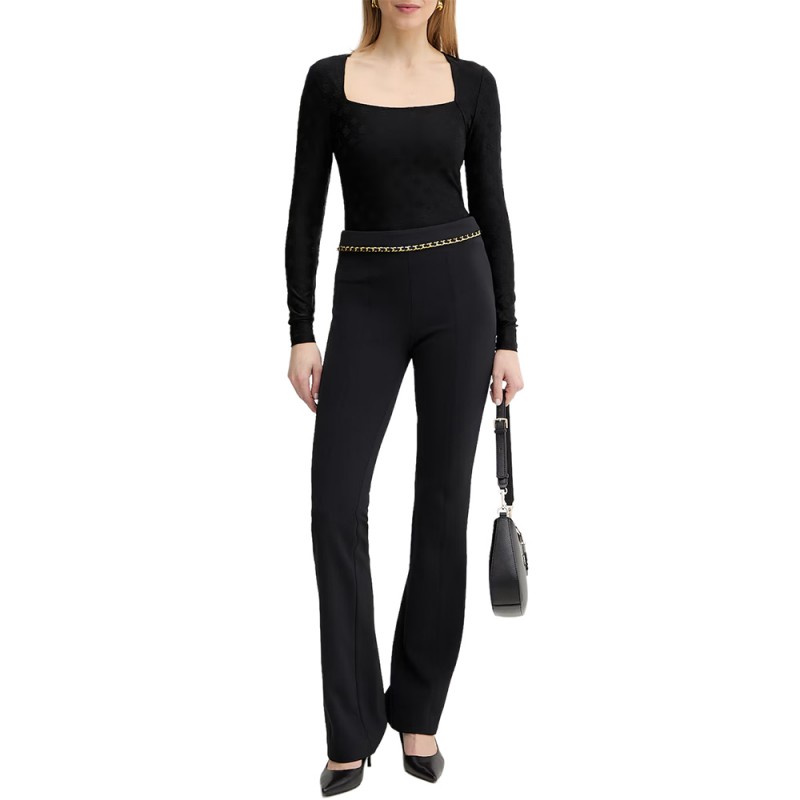 Guess LS JACQUARD ELLEONA TOP ΜΠΛΟΥΖΑ (W6RP45KA660 JBLK)
