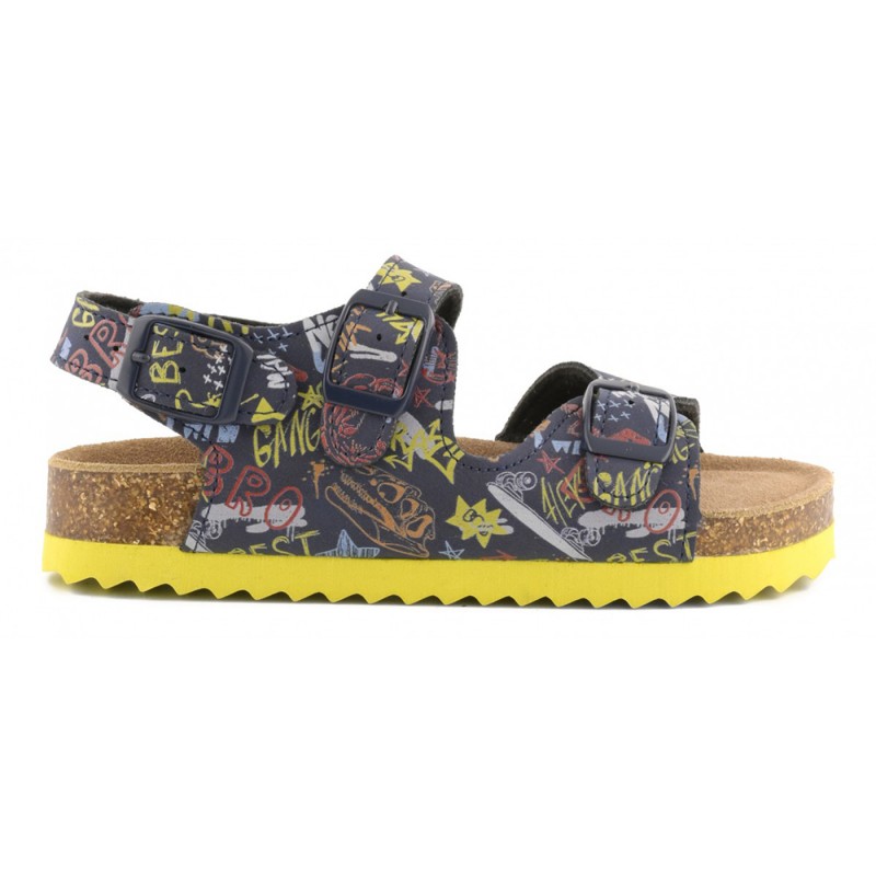 Colors of California BASIC BOY SANDAL THREE BUCKLES (HC.2412 MUL)