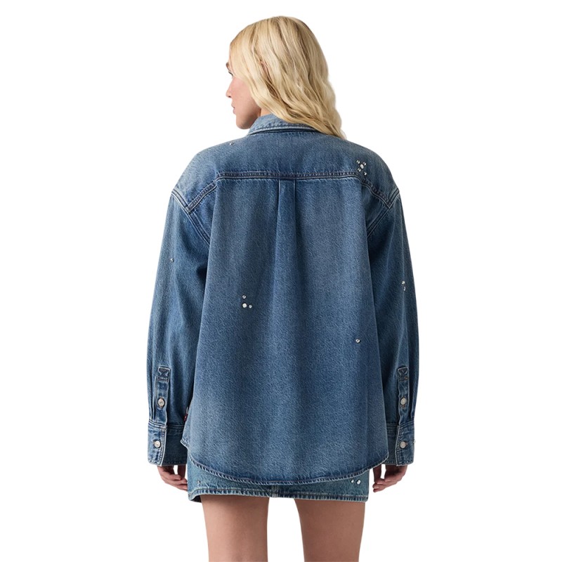 Levi's JORDAN DENIM SHIRT MED INDIGO - WORN IN (007WZ0000 00J5)