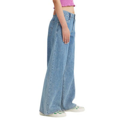 Levi's EXTRA BAGGY UTILITY LIGHT INDIGO - WORN IN (0081K0002 00J5)