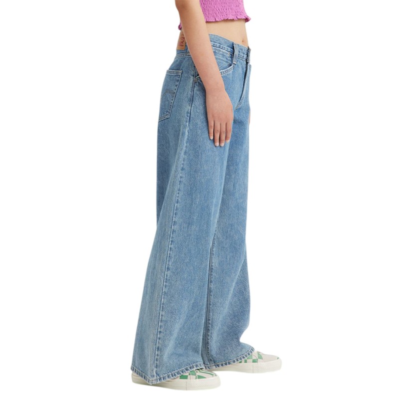 Levi's EXTRA BAGGY UTILITY LIGHT INDIGO - WORN IN (0081K0002 00J5)