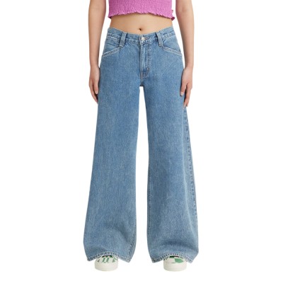 Levi's EXTRA BAGGY UTILITY LIGHT INDIGO - WORN IN (0081K0002 00J5)