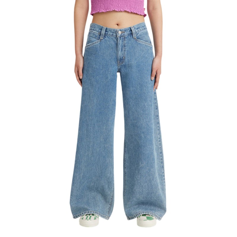 Levi's EXTRA BAGGY UTILITY LIGHT INDIGO - WORN IN (0081K0002 00J5)