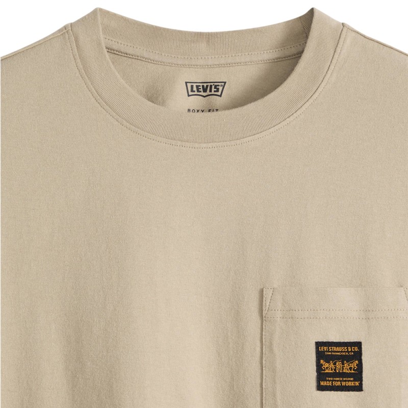 Levi's SS WORKWEAR PKT TEE NEUTRALS (008AB0001 00M6)