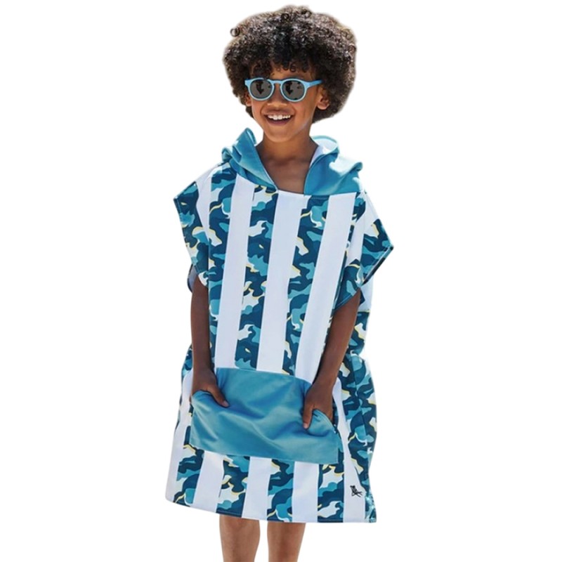 Dock & Bay Poncho - Kids - Cool Camo - Small (Age 3 to 5) (66x49cm) (1011621733)