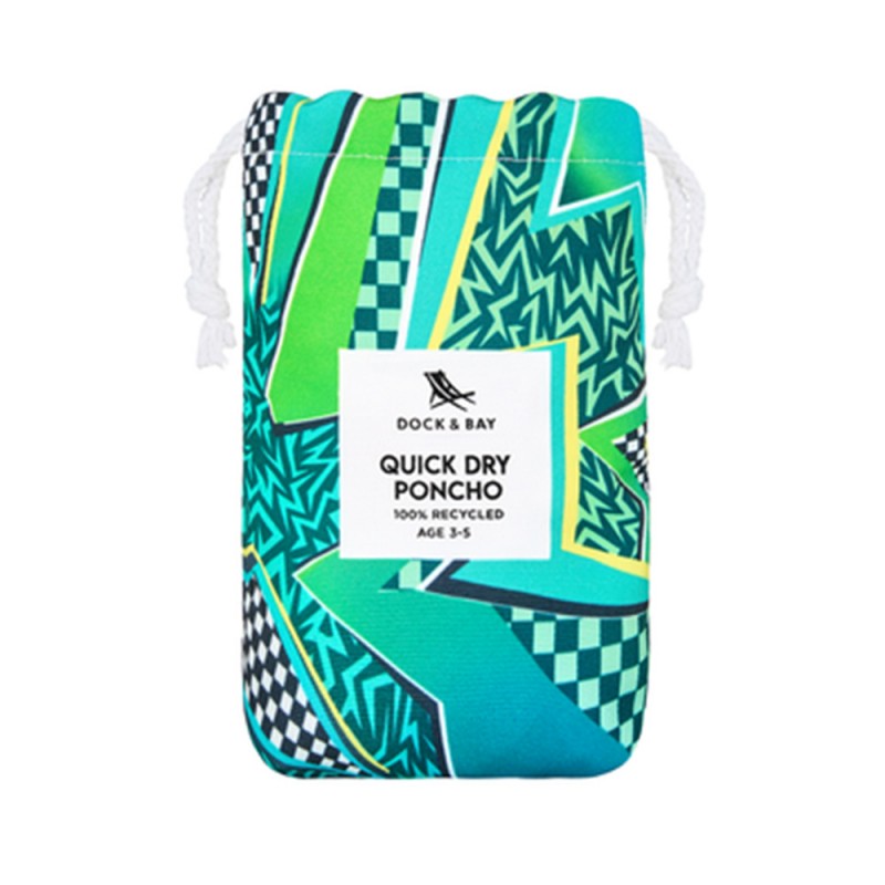 Dock & Bay Poncho - Tide Skater - Small (Age 3 to 5) (66x49cm) (1011625410)