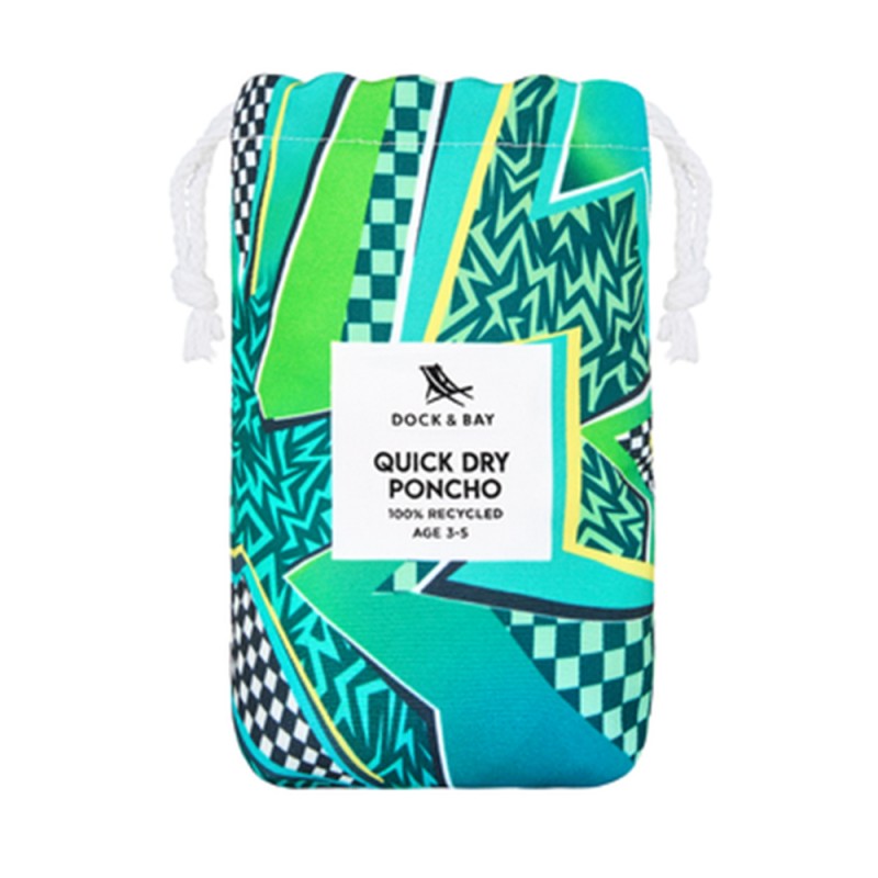 Dock & Bay Poncho - Tide Skater - Medium - (Age 6 to 10) (75x55cm) (1011625458)