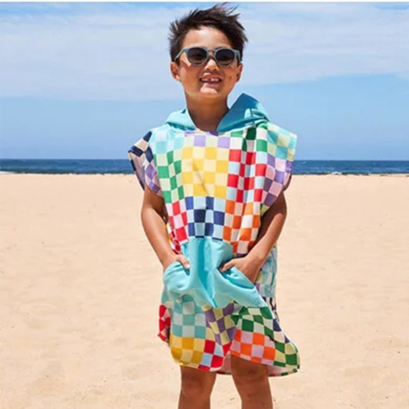 Dock & Bay Poncho - Check Me Out - Small (Age 3 to 5) (66x49cm) (1011626189)