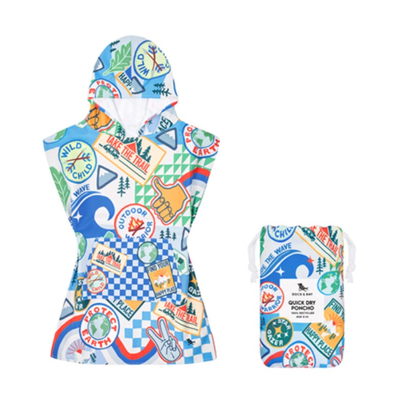 Dock & Bay Poncho - Into the Wild - Small (Age 3 to 5) (66x49cm) (1011626196)
