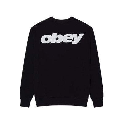 OBEY LEAGUE CREW FLEECE (111600107 BLK)