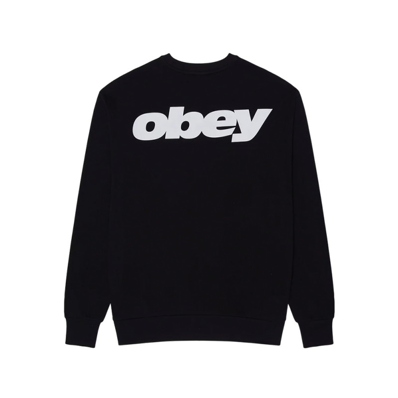 OBEY LEAGUE CREW FLEECE (111600107 BLK)