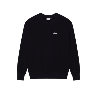 OBEY LEAGUE CREW FLEECE (111600107 BLK)