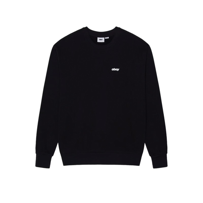 OBEY LEAGUE CREW FLEECE (111600107 BLK)