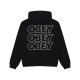 OBEY TREBLE EXTRA HEAVY HOOD FLEECE (111610072 BLK)