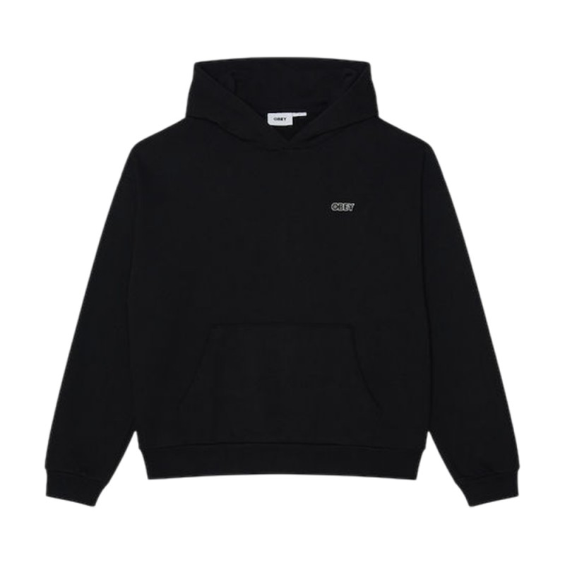 OBEY TREBLE EXTRA HEAVY HOOD FLEECE (111610072 BLK)