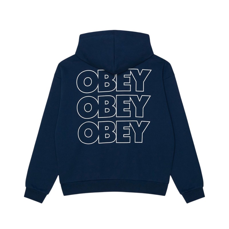 OBEY TREBLE EXTRA HEAVY HOOD FLEECE (111610072 PGB)