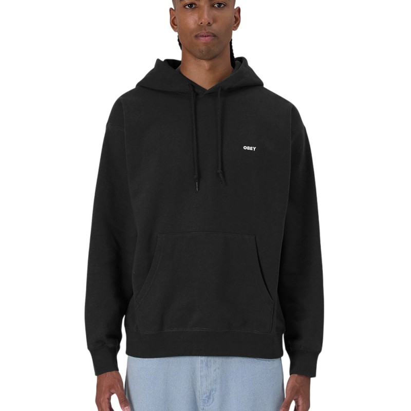 OBEY ESTABLISHED WORKS BOLD HOOD II FLEECE (112470216 BLK)