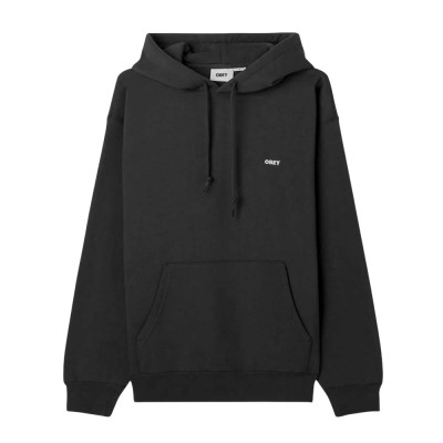 OBEY ESTABLISHED WORKS BOLD HOOD II FLEECE (112470216 BLK)