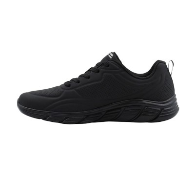 Skechers Debossed Pu Lace Up Sneaker (117715 BBK) Skechers Debossed Pu Lace Up Sneaker (117715 BBK)