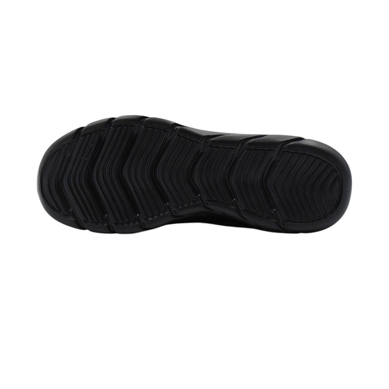 Skechers Debossed Pu Lace Up Sneaker (117715 BBK)