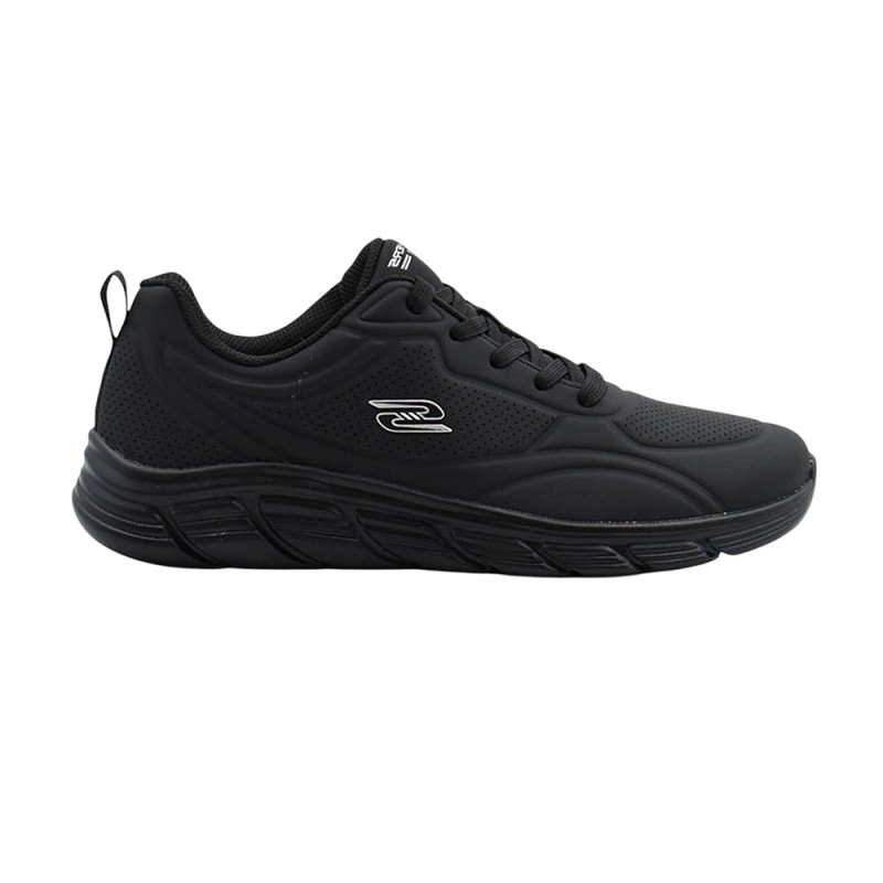 Skechers Debossed Pu Lace Up Sneaker (117715 BBK)