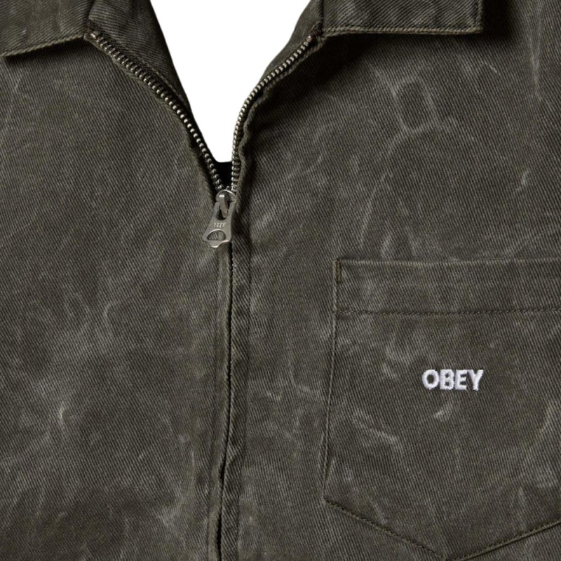 OBEY WORKMAN ZIP JACKET (121800599 BOW)
