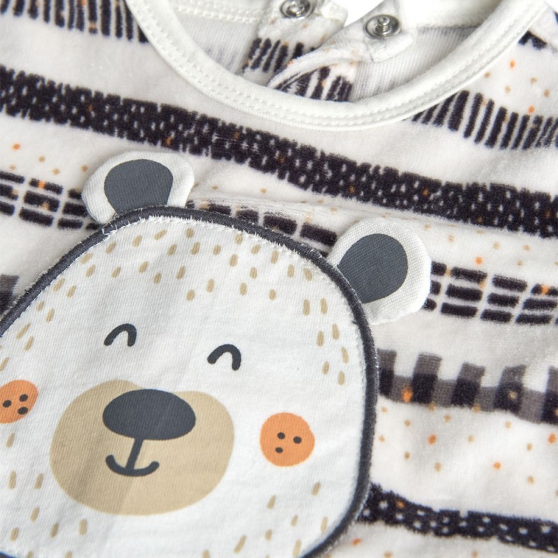 Boboli Velour play suit for baby -BCI (122061 9690)