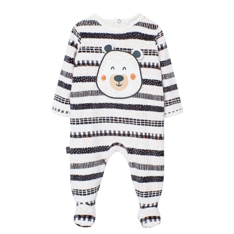 Boboli Velour play suit for baby -BCI (122061 9690)