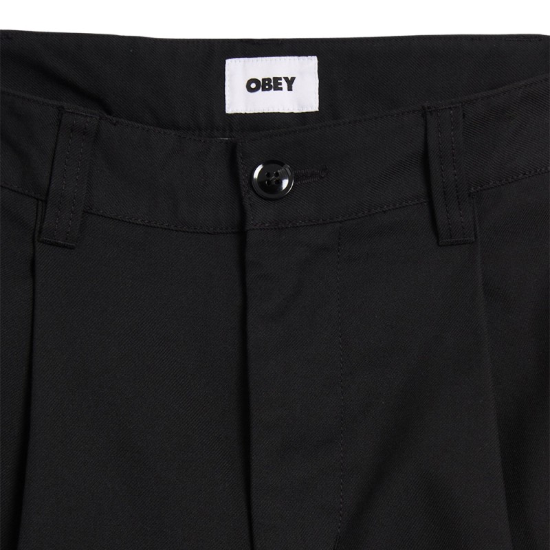 OBEY ARMEL PLEATED PANT (142020261 BLK)