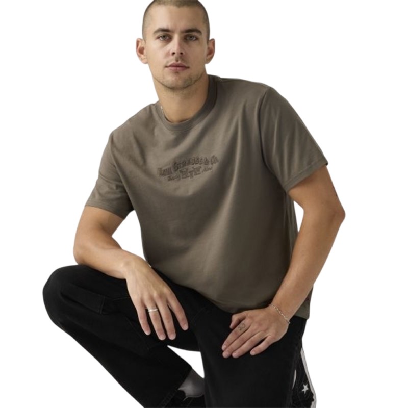 Levi's SS RELAXED FIT TEE BROWNS ΜΠΛΟΥΖΑΚΙ ΚΟΝΤΟΜΑΝΙΚΟ (161432378 00X1)