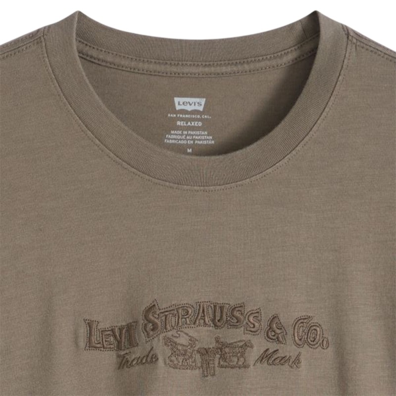 Levi's SS RELAXED FIT TEE BROWNS ΜΠΛΟΥΖΑΚΙ ΚΟΝΤΟΜΑΝΙΚΟ (161432378 00X1)