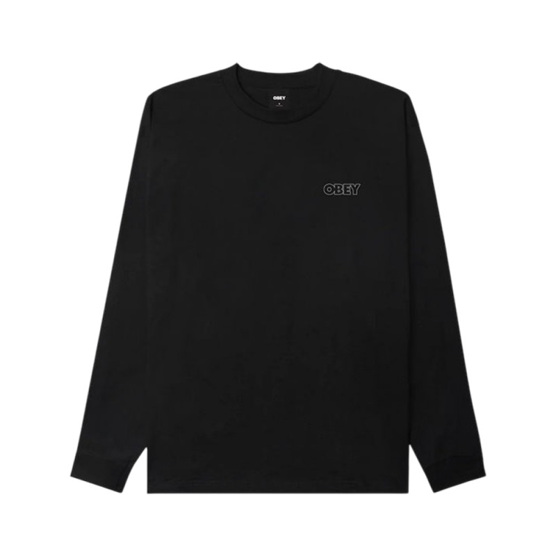 OBEY TREBLE TEE LS (163554454 BLK)