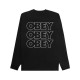 OBEY TREBLE TEE LS (163554454 BLK)