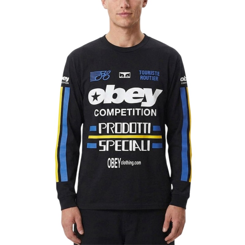 OBEY COMPETITION TEE LS (163554505 BLK)