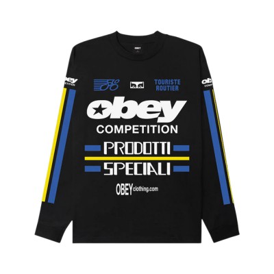 OBEY COMPETITION TEE LS (163554505 BLK)