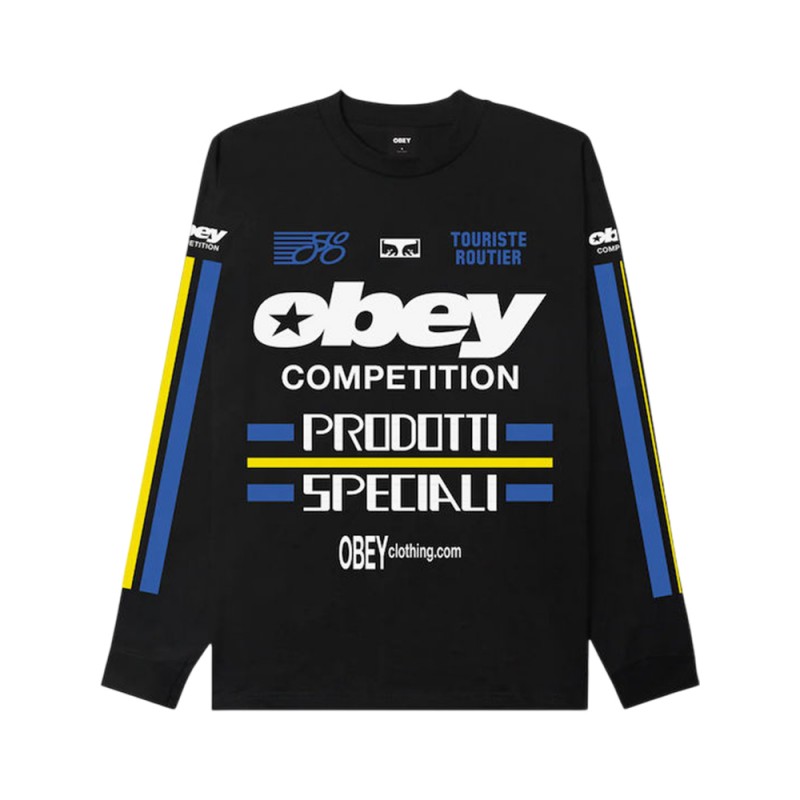 OBEY COMPETITION TEE LS (163554505 BLK)